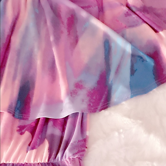 Plus Size Pastel Print Jumpsuit - Picture 5 of 8